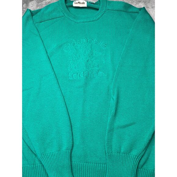 VTG LAMODE ACTIVE SPORTSWEAR Oldsmobile Scramble Sweater Green Large
Cotton - Picture 3 of 7